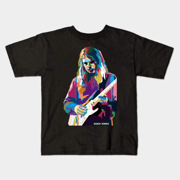 Abstract Guitarist Adam Jones in WPAP Kids T-Shirt by smd90